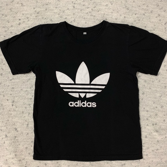 adidas Tops - Adidas Logo Black Tee